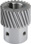 Mitre Gear 1.2 5m 1.5m 2 MOUDLE Spiral Helical Gear, 20/25/30/40/50teeth, Helical vasakpoolne hammasratas masina &uuml;lekandes&uuml;steemi hammasratta mehaanilise (v&auml;rv : 2m 25mm bore 25t)