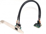 Mini PCI Express v&otilde;rgukaart - 1 port RJ45 Gigabit Ethernet 10/100/1000 Mbit/s - kiibistik Realtek RTL8111 - madal ja k&otilde;rge profiiliga