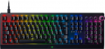 Razer BlackWidow V3 Pro traadita mehaaniline m&auml;nguklaviatuur, Clicky mehaanilised rohelised l&uuml;litid, RGB Chroma, randmetugi, Bluetooth, USB-C, Qwertz saksa paigutus, must
