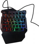 Bewinner &uuml;he k&auml;ega m&auml;nguklaviatuur, v&auml;rviline taustvalgustus, professionaalne 35 klaviatuuri, vaiksed klahvid, USB-liides, ergonoomiline RGB m&auml;nguklaviatuur PC-le
