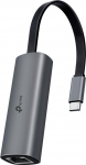 TP-Link UE302C USB C Ethernet adapter, 2,5 Gigabit Ethernet USB C 3.0 adapter, Multi-Gigabit &uuml;hendus, universaalne &uuml;hilduvus, kriimustuskindel, isemajandav, Plug & Play