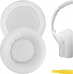 Geekria Asendusk&otilde;rvapadi Audio-technica ATH-WS550, ATH-WS550IS SOLID BASS k&otilde;rvaklappide k&otilde;rvapadi / k&otilde;rvapadi / k&otilde;rvaklapid / k&otilde;rvakatted / k&otilde;rvapadjad remonditarvikud (valge)