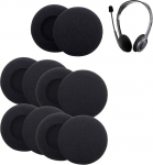 K&otilde;rvaklappide pad 2-tolline vahtpolster EarPad k&otilde;rvakaitse asendusk&otilde;rvaklapid, mis &uuml;hilduvad Sony Philips k&otilde;rvaklappidega, 5 paari, mustad