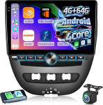 4G+64G autoraadio Toyota Aygo/Peugeot 107/Citro&euml;n C1 2004-2014, 10-tolline Androidi puuteekraan, 32 kanaliga ekvalaiser, CarPlay, Android Auto, kaugjuhtimispult, Bluetooth 5.0 ja WiFi