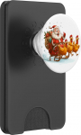 H&uuml;hner-Lieferservice mit Weihnachtsmann f&uuml;r die Weihnachtsnacht PopSockets PopWallet f&uuml;r MagSafe