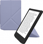 kwmobile kaitsekott Pocketbook Verse/Verse Lite/Verse Pro/Color/Vivlio Light/Light HD Case - Kunstnahast &uuml;mbris - eReader Flip Case automaatse puhkefunktsiooniga - kate koos alusega - Lavendelsinine
