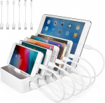 mobiiltelefoni USB laadimisjaam, mitme seadme, 6-portiline USB multi laadimisjaam mobiiltelefonidele, nutitelefonidele, tahvelarvutitele