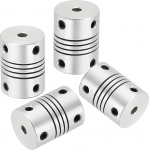 hankekaart Flexible Kupplungen, 3 mm auf 3,17 mm, Gelenkverbinder aus Aluminiumlegierung, flexible Wellenkupplungen, Motorkupplung f&uuml;r 3D-Drucker, CNC-Maschine, Motorf&uuml;hrung, DIY-Encoder D15 x L 20