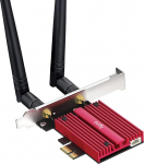 Cudy WiFi 7 BE9300 WE9300 PCIe WiFi kaart arvutile (ei &uuml;hildu AMD-ga), 6GHz tri-band traadita adapter, Intel BE200 kiibistikomplekt, Bluetooth 5.4, WPA3, lihtne paigaldus