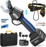 SWANSOFT Elektrilised akutoitel k&auml;&auml;rid, topelt teradega: 1150 W, 21 V, 4 Ah x 2 akut, progressiivne juhtimine, viinamarjaistanduste, oliivisalude ja viljapuuaedade jaoks.