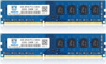 16GB komplekt DDR3-1600 UDIMM 8GBx2 PC3 12800 1.5V CL11 2Rx8 PC3 12800U 240-pin DDR3 1600MHz Non-ECC Dual Rank lauaarvuti m&auml;lumoodul