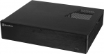 SilverStone SST-ML04B - Milo Slim HTPC Micro ATX vaikne arvutikapp, lukustatav, must