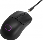 Cooler Master MM712 RGB m&auml;nguhiir - &uuml;likerge 59g, h&uuml;briidjuhtmeta, 19K DPI PAW3370 optiline sensor, 70 miljonit kl&otilde;psu optiline l&uuml;liti, On-The-Fly, MasterPlus+ (38K DPI, ainult PC) - must