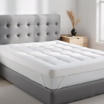 Super Soft 4" Double Mattress Topper Premium Quality hingav Double Mattress Topper tugevate nurkadega Luxury Comfort Hypoallergeensed Elastic Bands (SINGLE 90 )