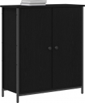vidaXL Sideboard Black Oak Effect 70 x 30 x 80 cm puidust komposiitm&ouml;&ouml;bel Modernne ristk&uuml;likukujuline k&uuml;ljepaneel, s&ouml;&ouml;gitoa hoiuruum, minimalistlik kapp, funktsionaalne m&ouml;&ouml;bel, kaasaegne disain