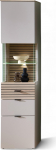 Stella Trading INA vitriin Cashmere, Riva Oak Look, FSC-sertifikaadiga, kaasaegne vitriinkapp LED-valgustuse ja rohkete panipaikadega, 45 x 200 x 36 cm (B x K x S)