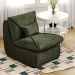 okwish Recliner diivanvoodid mugava, eriti paksu polstriga, laisk pehmendusega diivan, siseruumide istmepadi &scaron;enillkangaga, teki tool magamistuppa, elutuppa, roheline