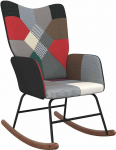 vidaXL kiiktool, kiiktool k&auml;etugedega, kiiktool, l&otilde;&otilde;gastav tool, elutuba, l&otilde;&otilde;gastav tool, kiiktool, Patchwork kangas