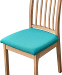 Stretch-Sitzbez&uuml;ge for Esszimmerst&uuml;hle aus Jacquard, 2er-Set, waschbare und abnehmbare Schoner for K&uuml;che Esszimmer(Blue,8 PCS)