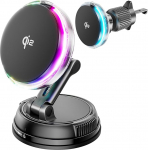 Qi2 15W Magsafe autokinnitusele [Qi2 sertifitseeritud] - kiire ja stabiilse laadimisfunktsiooniga, must