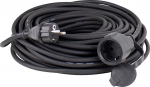 as - Schwabe kummist pikendusjuhe, 15 m, H05RR-F 3G1.5, Schuko (saksa versioon) pistiku ja Schuko pistikupesaga, koos kaitsekorgiga, 230 V, 16 A, IP44, must, 60315
