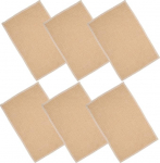 6 St&uuml;ck Pack Hitzebest&auml;ndige Tischsets aus Jute Spitze Waschbare Platzsets im Landhausstil Dekorative Tischunterlagen f&uuml;r Esszimmer und K&uuml;che