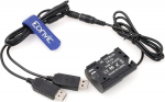 Eonvic DR-E6 DC Coupler LP-E6 Dummy Battery Dual USB toiteadapteri kaabel