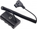Kaameramonitor D-tap NP-F970 F570 F550 Dummy aku alalisvoolu&uuml;hendusega toiteallikas Atomos Shogun Inferno Ninja jaoks (60cm haaval)