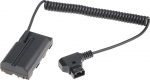 Hersmay D-Tap Male to NP-F550 Dummy Battery adapteri kaabel - Sony NP-F970/F570/F750/F770/F960 jaoks Sobib kaamerate, v&auml;limonitoride, video LED tulede, Z-CAM SLR toiteks.