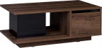 Mirjan24 Reton R05 kohvilaud, v&auml;rvivalik, elutoa laud, diivanilaud, salongilaud, stiilne (Monastery Oak / Monastery Oak + Black High Gloss)