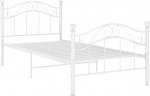 vidaXL voodi lamelliraamiga, metallist voodi, &uuml;heinimesevoodi, magamistuba, voodiraam, kaheinimesevoodi, magamistoam&ouml;&ouml;bel, valge, metall, 100 x 200 cm