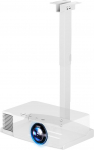 PUTORSEN projektorihoidik, reguleeritava k&otilde;rgusega projektor, lae- v&otilde;i seinakinnitus ilma puurimiseta, varjatud kaablijuhtimine, mahutab kuni 10 kg, valge
