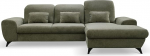 Masseno Ecksofa LUCE R-S mit Schlaffunktion L-Form, Modern Sofa mit Bettkasten, Wohnzimmersofa, Couch, Soffa, Bettsofa, Couchgarnitur - Olivgr&uuml;n, Avra SIC LOFT 10