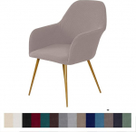 Stretch Velvet toolikatted koos k&auml;etugedega toolikate komplekt 2/4/1/6 Luksuslik sametist kontoritooli kate Tooli kaitsekate Tooli kaitsekate Tooli s&ouml;&ouml;gitoa toolikatted K&auml;etugede toolikate Taupe 2