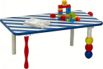 Laste m&auml;ngulaud Lastetoa laud 90 x 50 x 50 cm, maalimislaud poistele t&uuml;drukutele 1-8 aastat, piknikulaud lastem&ouml;&ouml;bel lastetuba v&auml;ike laud k&auml;sit&ouml;&ouml;laud v&auml;ljas siseruumides
