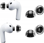 AZLA SednaEarfit XELASTEC II k&otilde;rvaklapid AirPods Pro 3 jaoks - Premium &uuml;heosalised TPE k&otilde;rvaklapid automaatse sobivuse, parema mugavuse ja m&uuml;raisolatsiooniga - Premium silikoon, 2 paari (MS)