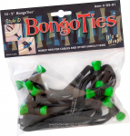 BongoTies 10tk 5" roheline pits D Tree Frog Bongo Ties D5-01-g