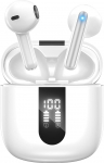 Juhtmevabad Bluetooth 5.4 k&otilde;rvaklapid, k&otilde;rvaklapid 6 ENC mikrofoniga, Bluetooth k&otilde;rvaklapid, 60 tundi stereo juhtmevabad k&otilde;rvaklapid, m&uuml;rasummutusega k&otilde;rvaklapid, USB-C, IP5 veekindlad k&otilde;rvaklapid (lumi)