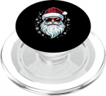 Weihnachtsmann mit Sonnenbrille Weihnachtszeit PopSockets PopGrip f&uuml;r MagSafe PopSockets PopGrip f&uuml;r MagSafe