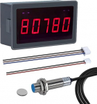 5-bitine digitaalne LED-tahomeeter, DC 5V-30V p&ouml;&ouml;rete arvesti, mootori spidomeeter, kiiruse / s režiimi, sagedusjaotuse ja filtrifunktsiooni toetusega, taksomeeter koos Halli l&auml;hiv&auml;ljaga