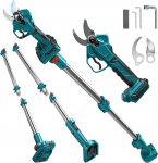 Aku oksak&auml;&auml;rid Electric Secateurs Wireless 65 mm Makita 18 V Brushless Motor Electric Pruning Saw aku k&auml;&auml;rid LCD puidete l&otilde;ikamiseks viljapuude (65 mm 2-in-1)