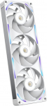 NZXT F360X Performance Single Frame ventilaator - 3x 120mm PWM RGB PC korpuse ventilaator - Maksimaalne &otilde;huvool ja staatiline r&otilde;hk - LCP raam ja tiivad - Magnetiline vedeliku d&uuml;naamiline laager - valge