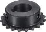 sourcing map #35 Chain Roller Sprocket Type B 2.5 cm Bore 20 Teeth Single Strand Chain Sprocket Carbon Steel Keyway with Adjusting Screws