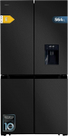 Cecotec Amerikanischer K&uuml;hlschrank, 4 T&uuml;ren, 564 l, Bolero, CoolMarket, 4D 564 Dark E. 183 cm hoch, 91 cm breit, Wasserspender, geringer Stromverbrauch, Invertermotor, Plus, Total NoFrost