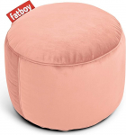 Fatboy Point Velvet Indoor Bean Bag Pouf, Ottoman, and Footstool - Pearl Blush