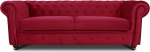 Easy4You Chesterfield punane 3-kohaline diivanid diivanid elutuppa diivanid komplektid puidust jalgadega komplekt diivanid ja diivanid samet 59