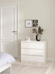 Dmora - Aglae mitmeotstarbeline kapp Magamistoa kapp 77 x 50 x 70 cm valge
