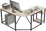 Himimi Computer Desk (138 x 138 x 75 cm) Desk, Large L-Shape Office Desk, PC Gaming Table, Corner Desk with 2 Shelves