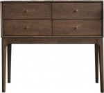 Konsolentisch, Schmaler Konsolentisch aus Holz mit 4 Schubladen for Eingangsbereich, Wohnzimmer, Schlafzimmer Flurtisch(S)