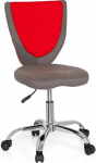 HJH Office Kiddy Comfort 670610 Children's Office Chair Fabric Grey / Red